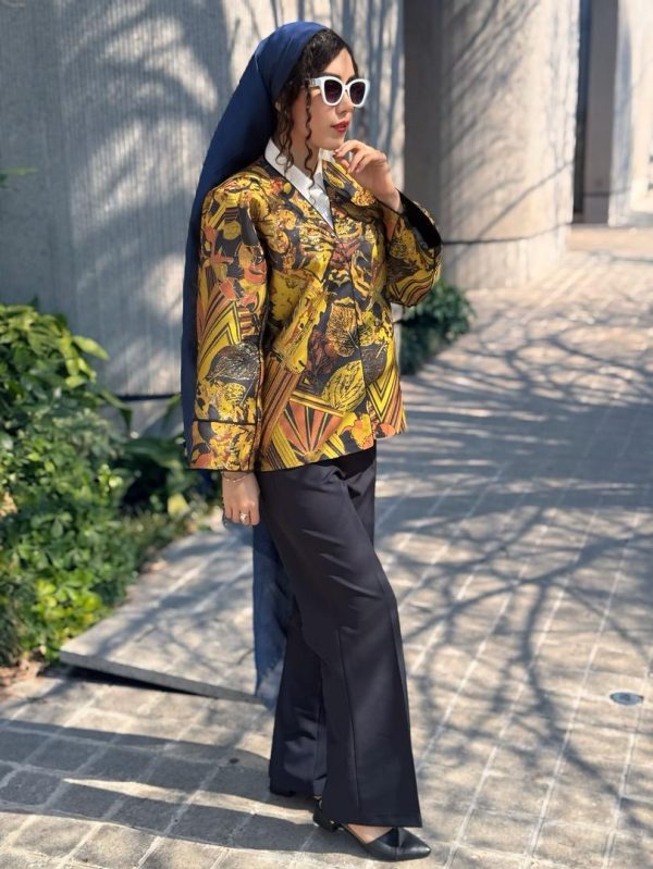 کت ژاکارد لاوا